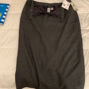 Wool and viscose skirt